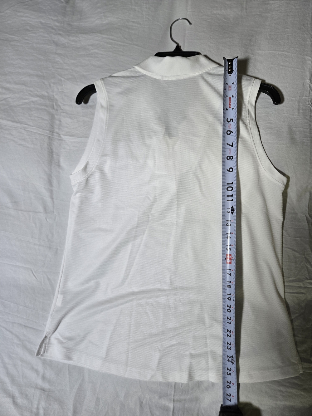 Walter Hagen White Sleeveless Polo Tank with Notch Collar - Picture 10 of 11